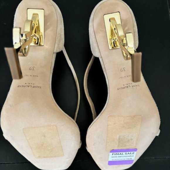 YSL Opyum Sandals in Suede size 39 - Picture 5 of 5